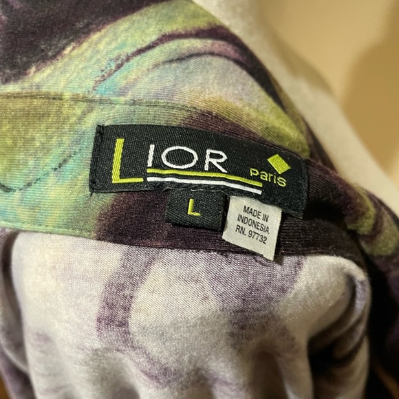 Lior Psychedelic Multicolored Swirl Button Down Shirt - Picture 7 of 7